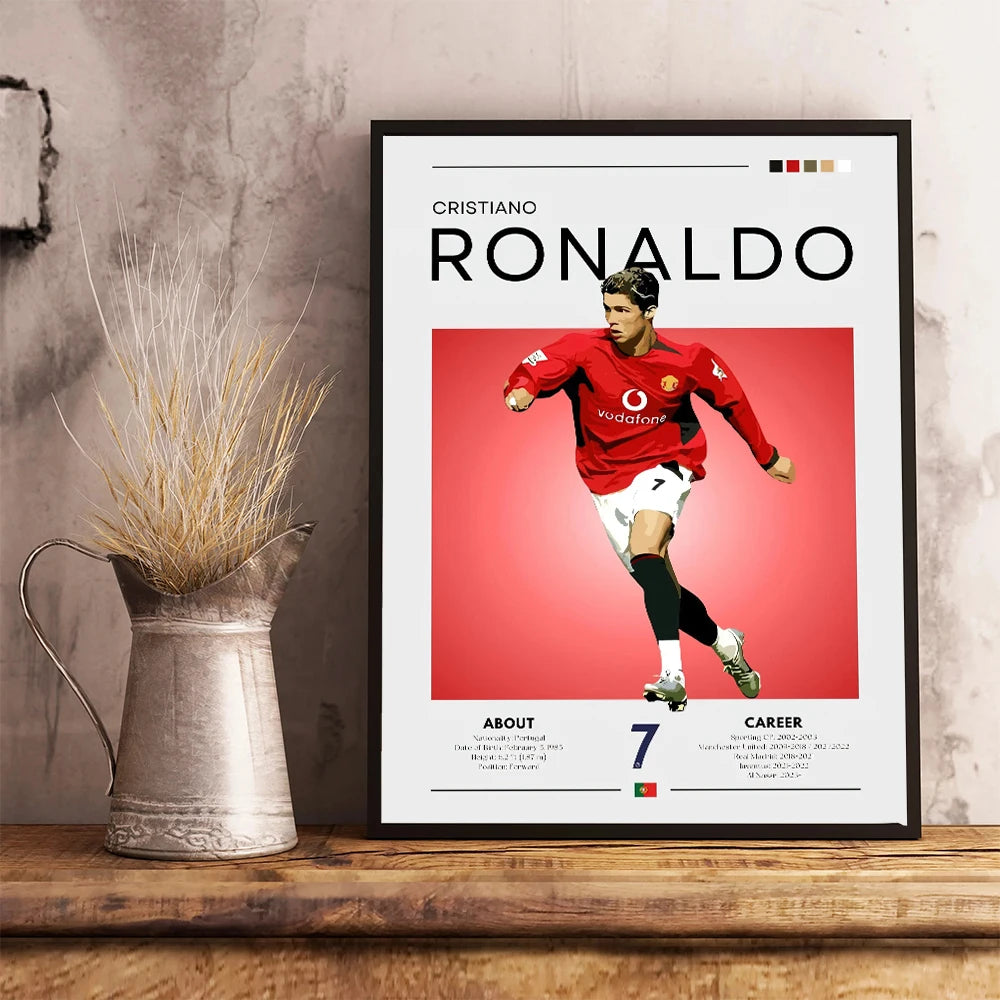 Modernes Fußball-Poster