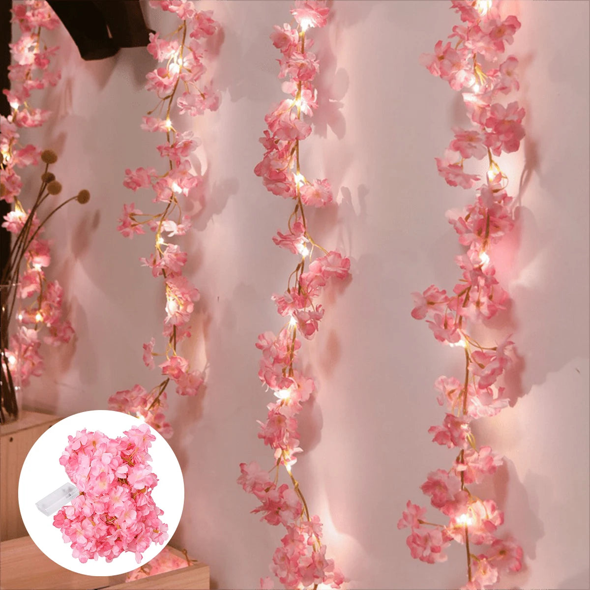 Kirschblüten-Lichterkette.