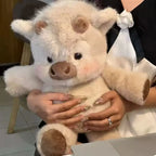 Schweinchen-Plüschkissen