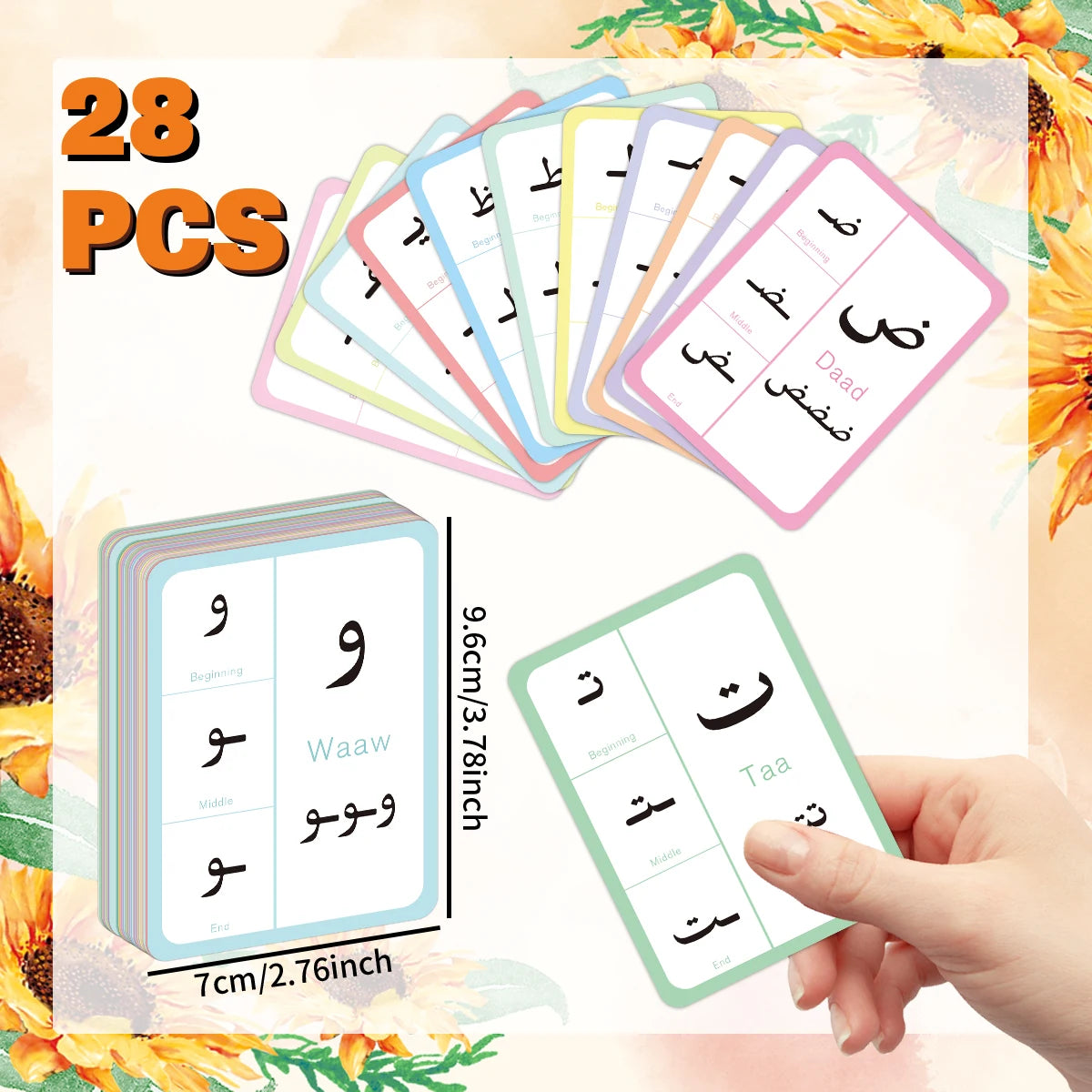 28er Set Arabische Lernkarten