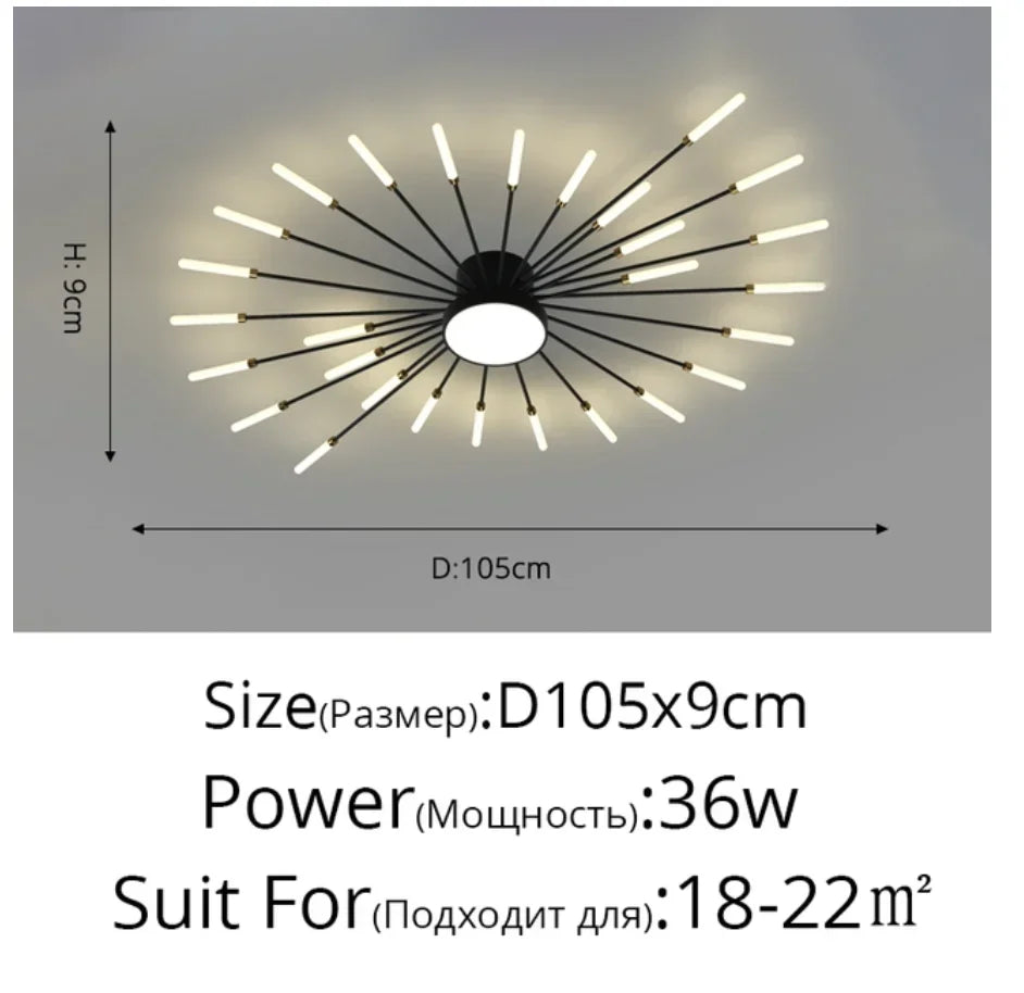 Elegante LED-Deckenleuchte