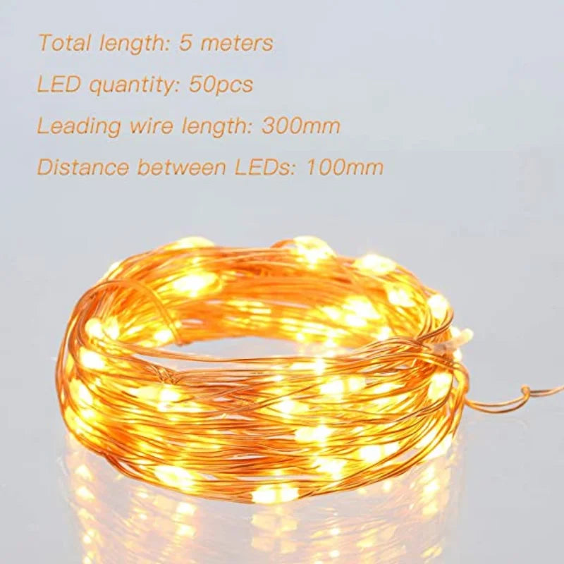 Elegante batteriebetriebene Feenlichter