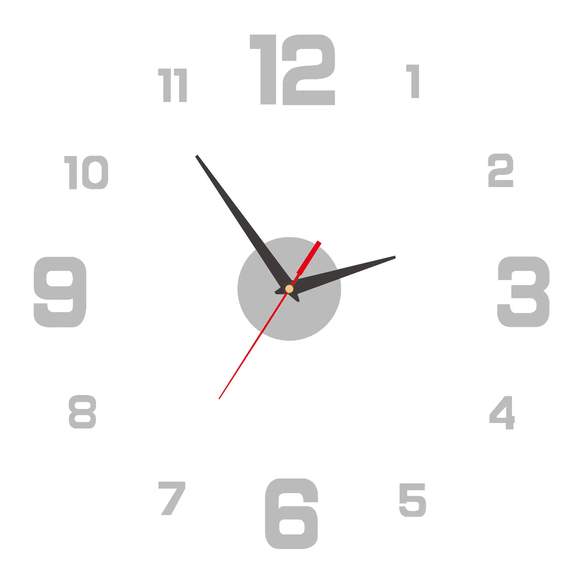 Moderne 3D Wanduhr