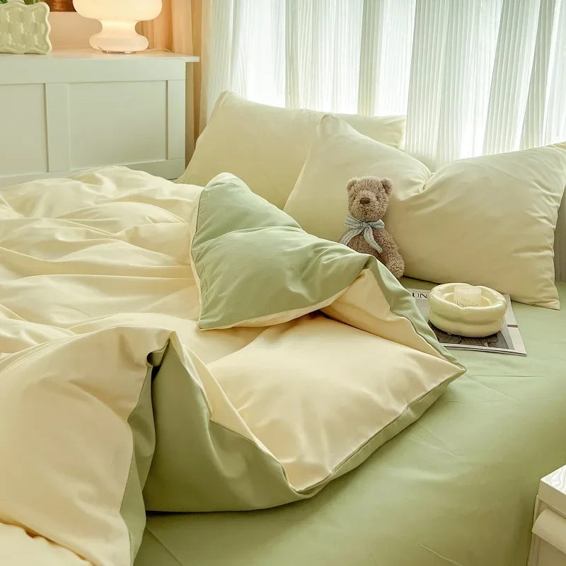 Parure de lit luxueuse 4 pièces