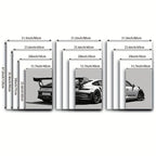 3er Set Leinwandbilder