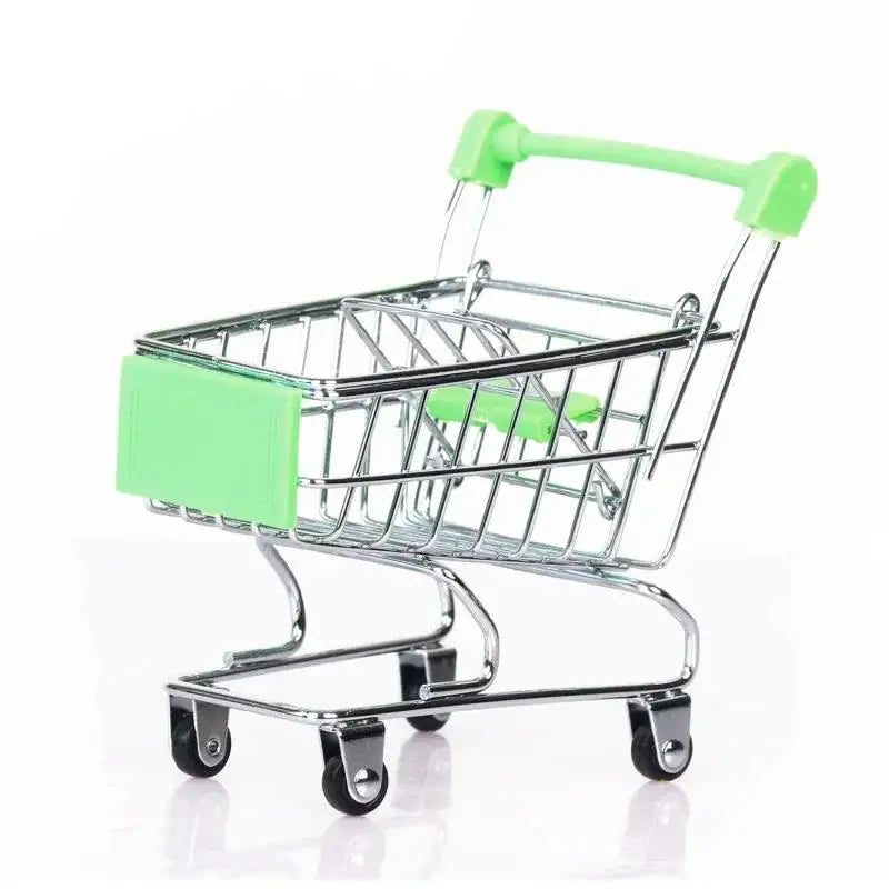 Dekorative Mini-Einkaufswagen aus Eisen