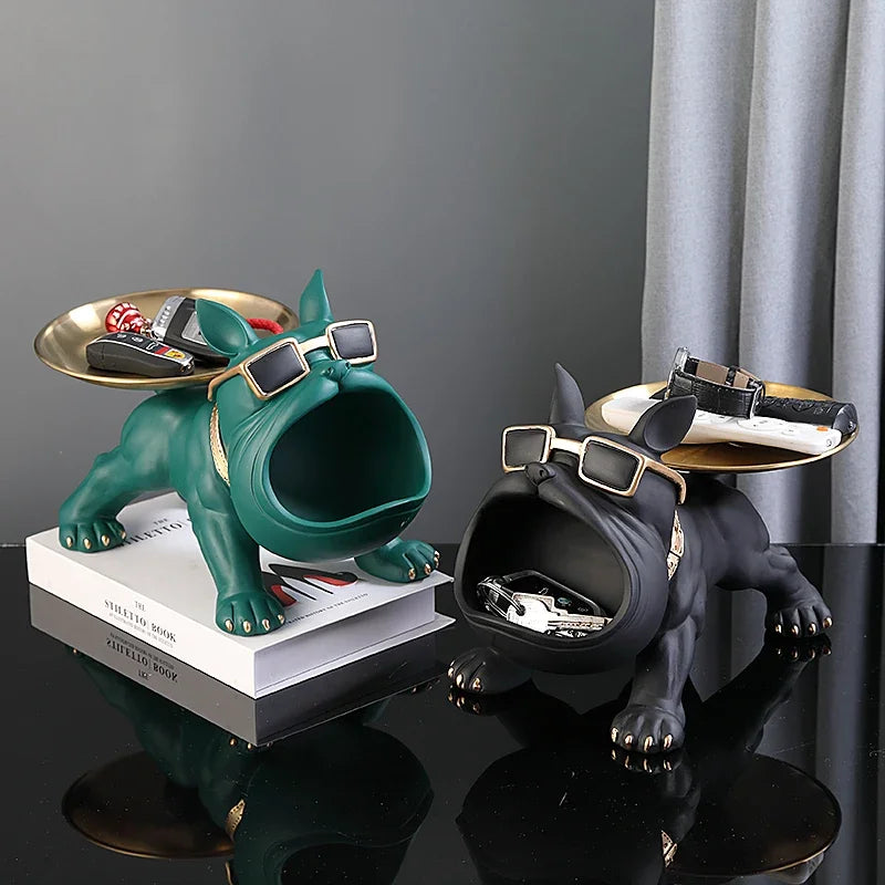 Charmante Resin-Hundestatue