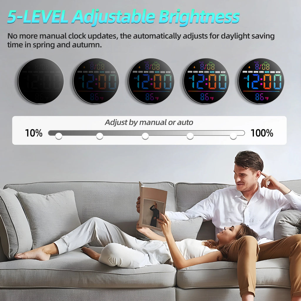 8-Zoll LED-Wanduhr