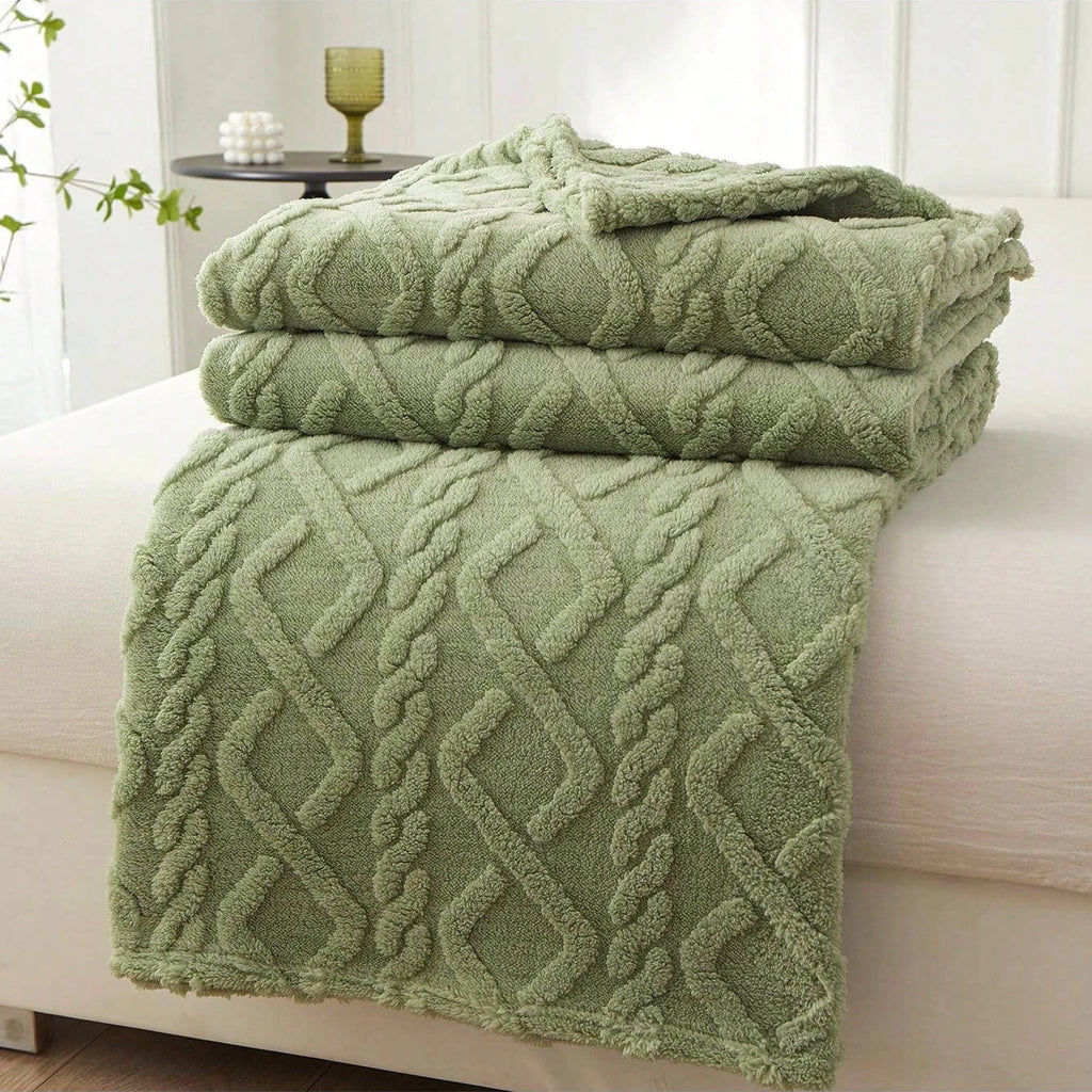 Kuschelweiches Coral Fleece Tagesdecke
