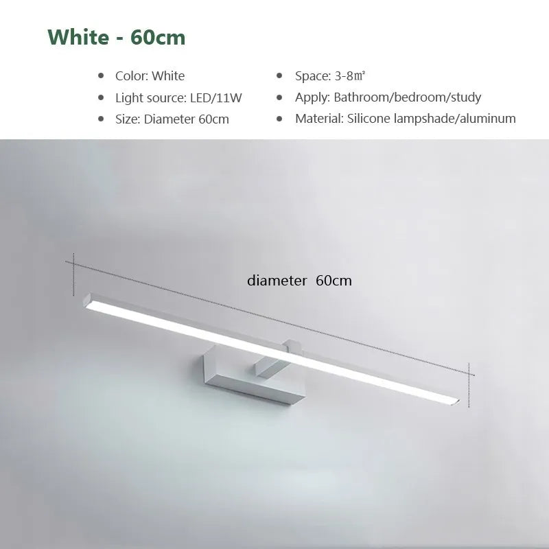 Moderne LED-Spiegelleuchte