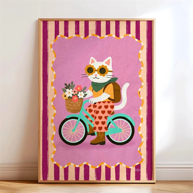Lustiges Skateboard-Dackel Canvas Print Poster