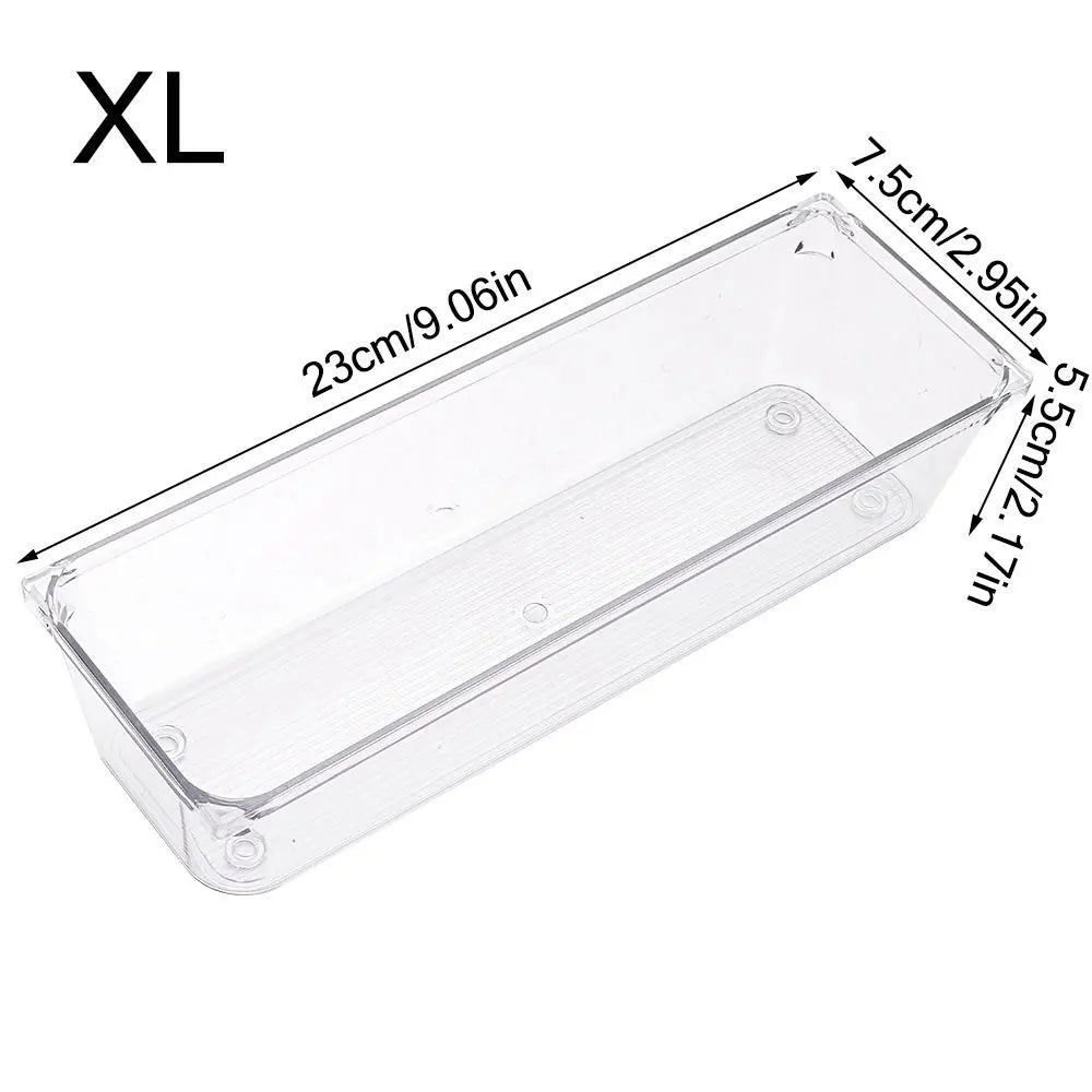 Transparente Desktop-Lagerkiste