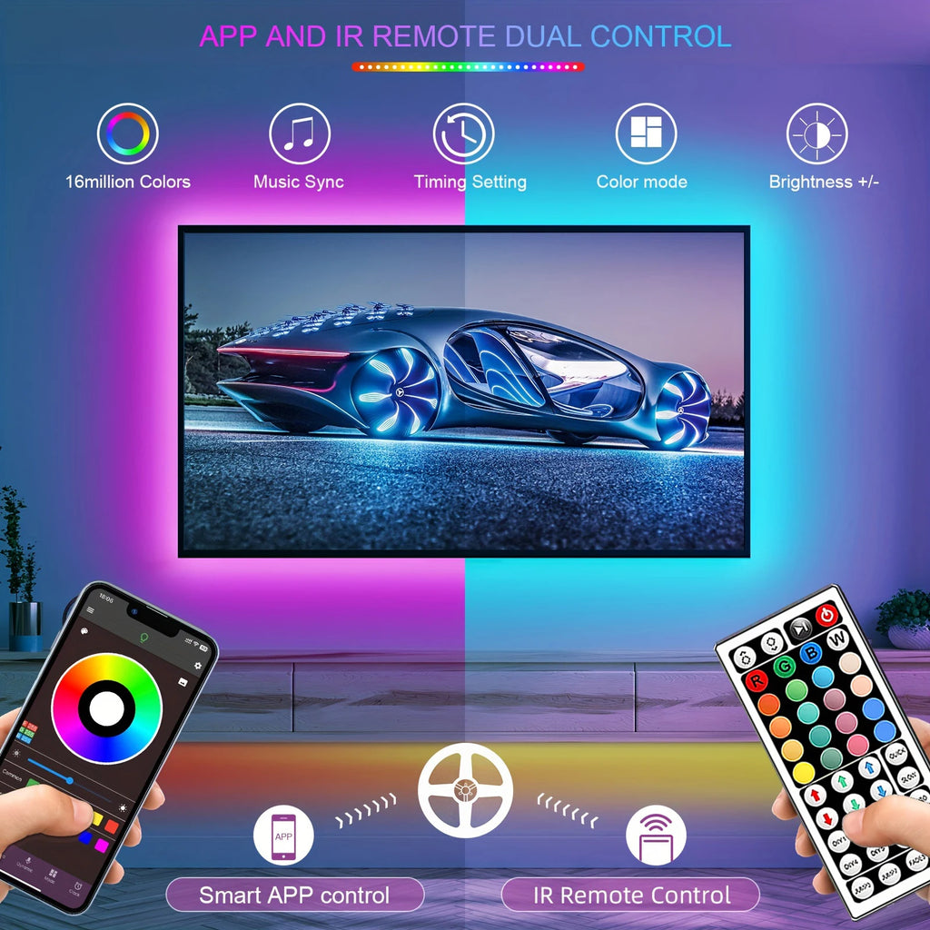 RGB LED Strip Lights mit APP-Steuerung