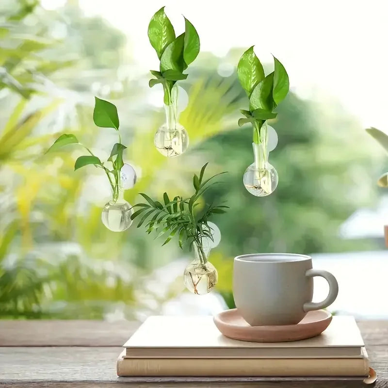 Elegante hängende Vase im Halbkreis-Design