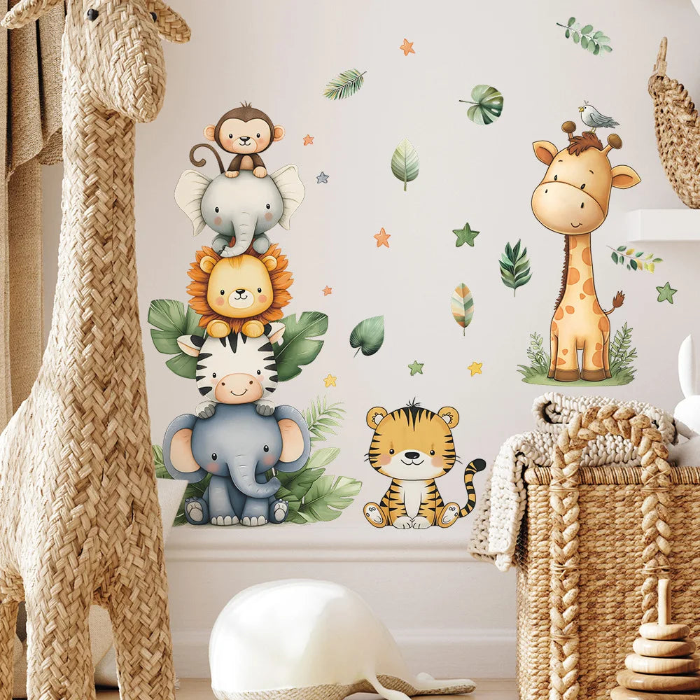 Niedliche Waldtier-Wandsticker