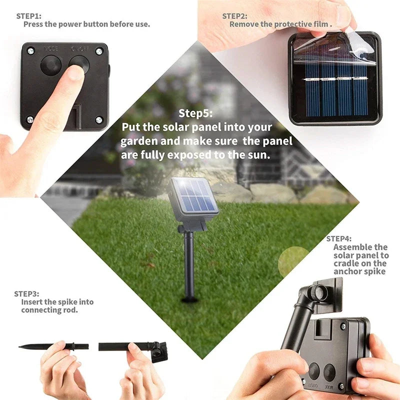 Hochwertige LED Solar Lichterkette