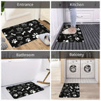 Festive Santa Claus doormat mit rutschfestem Design