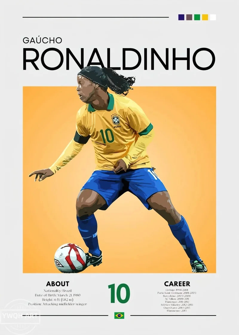 Modernes Fußball-Poster