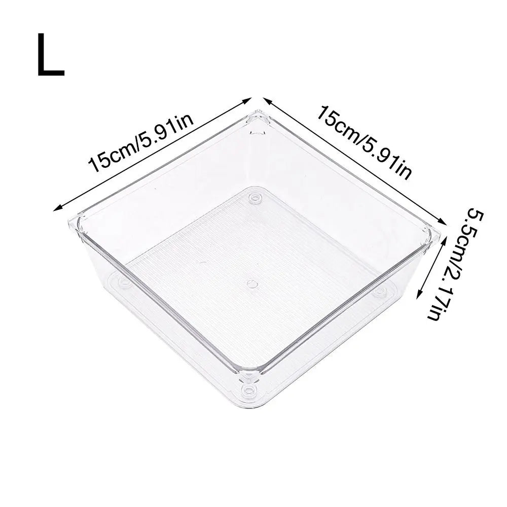 Transparente Desktop-Lagerkiste