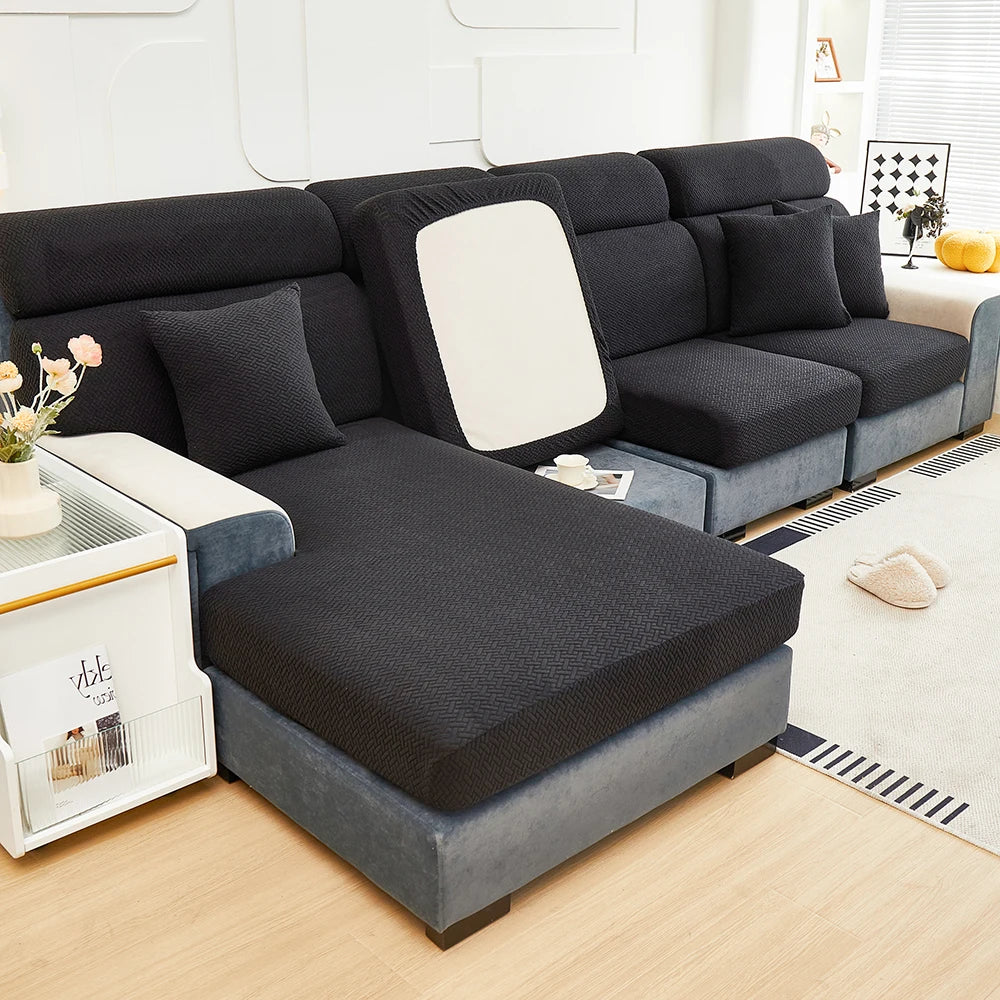 Eleganter Jacquard-Sofaüberzug
