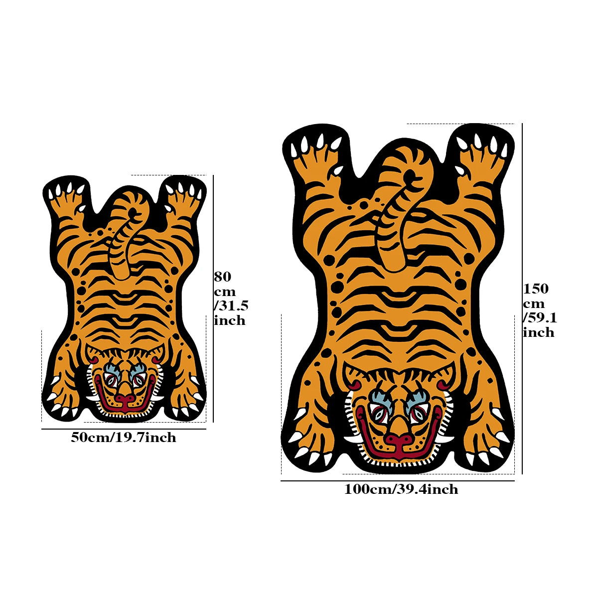 VIKAMA Cartoon Tiger Teppich