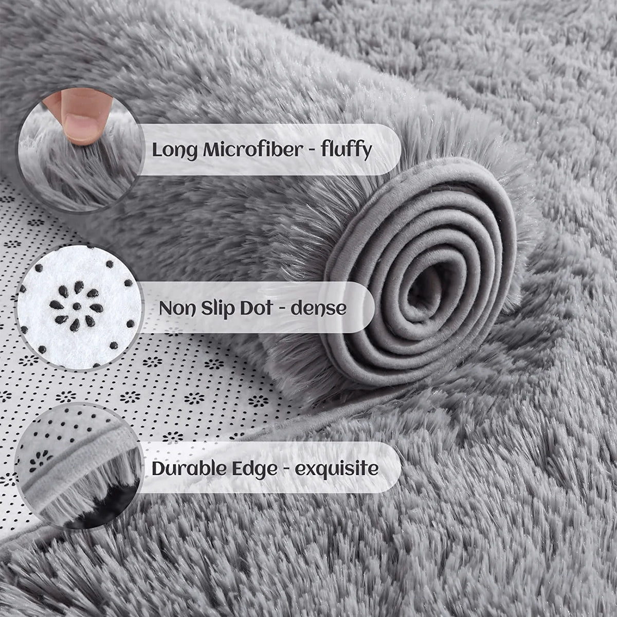 Weiches und flauschiges Teppich