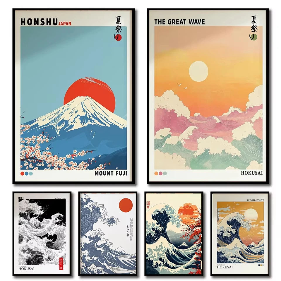Atemberaubendes japanisches Wandkunst-Poster