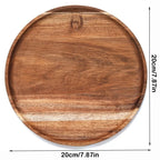Elegante runde Holzplatte aus hochwertigem Naturholz