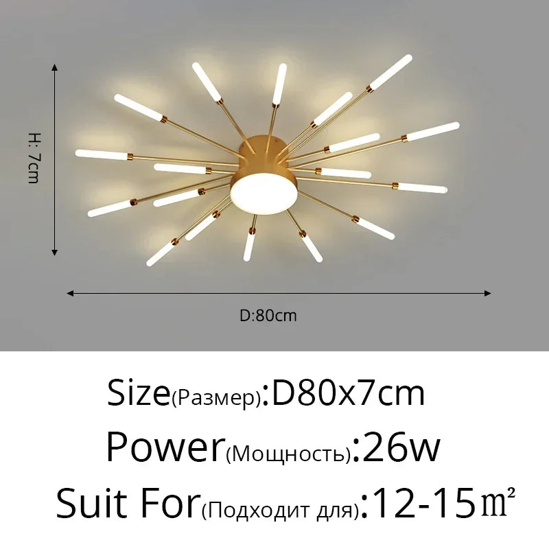 Elegante LED-Deckenleuchte