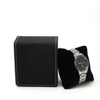 Elegante schwarze Uhrenbox