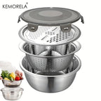 Multifunktionales 4-in-1 Edelstahl-Set