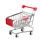 Dekorative Mini-Einkaufswagen aus Eisen