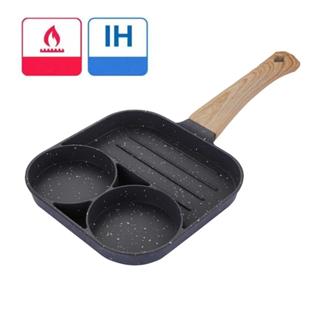 Vielseitige Bratpfanne mit 2 oder 4 Mulden
