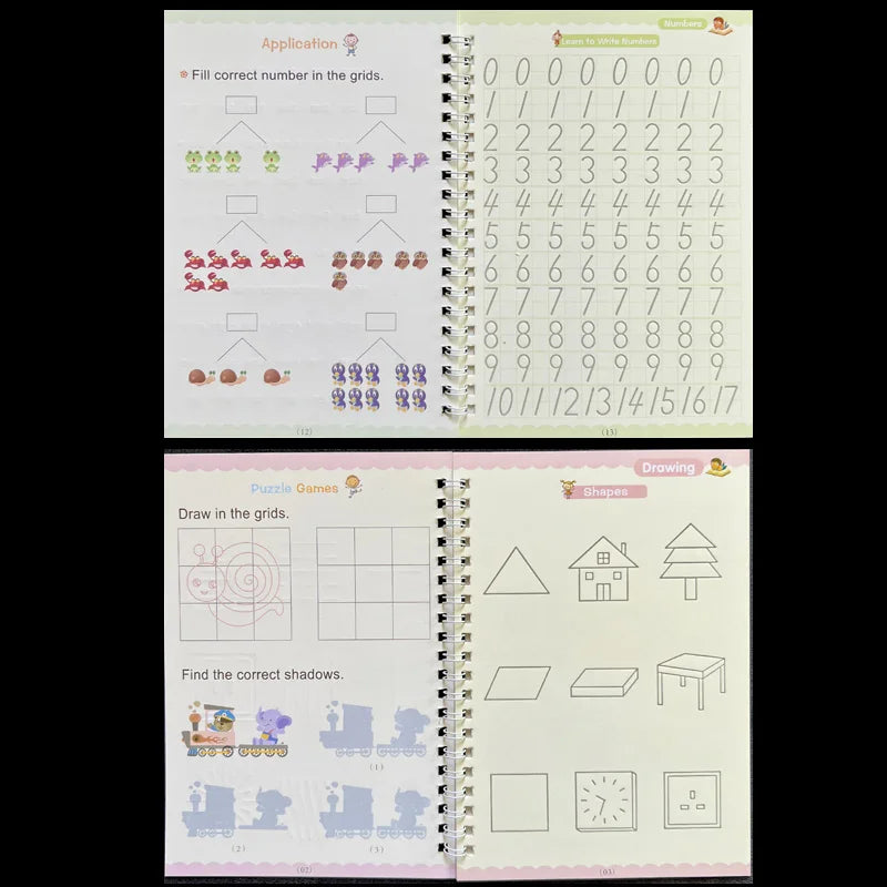 Zauberhaftes Schreibübungs-Copybook