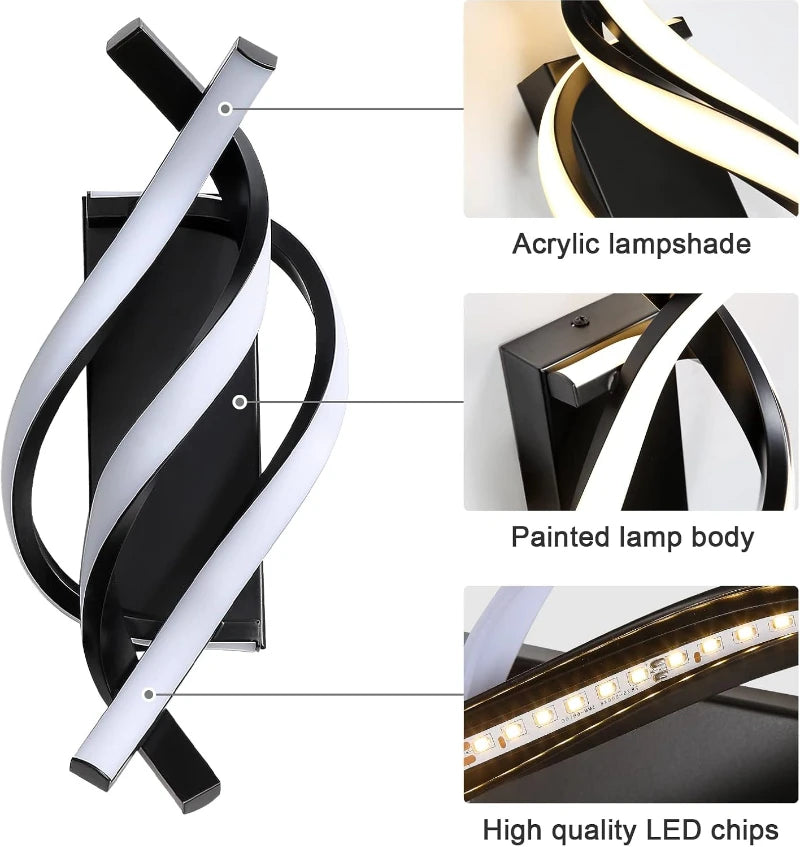 Stilistische LED-Wandleuchte