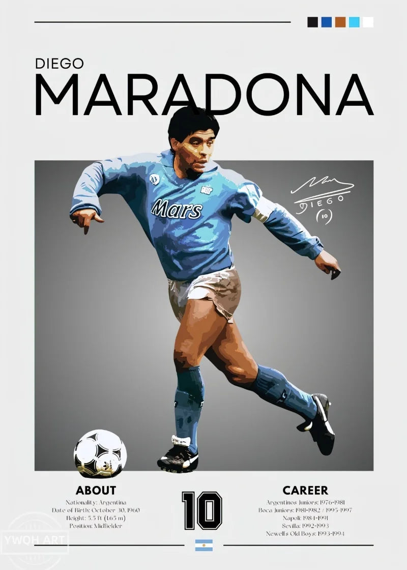 Modernes Fußball-Poster