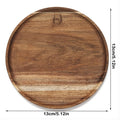 Elegante runde Holzplatte aus hochwertigem Naturholz