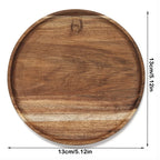 Elegante runde Holzplatte aus hochwertigem Naturholz