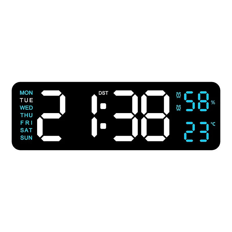 9-Zoll digitale LED-Wanduhr