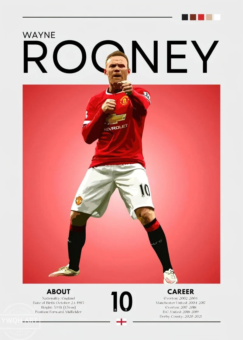 Modernes Fußball-Poster