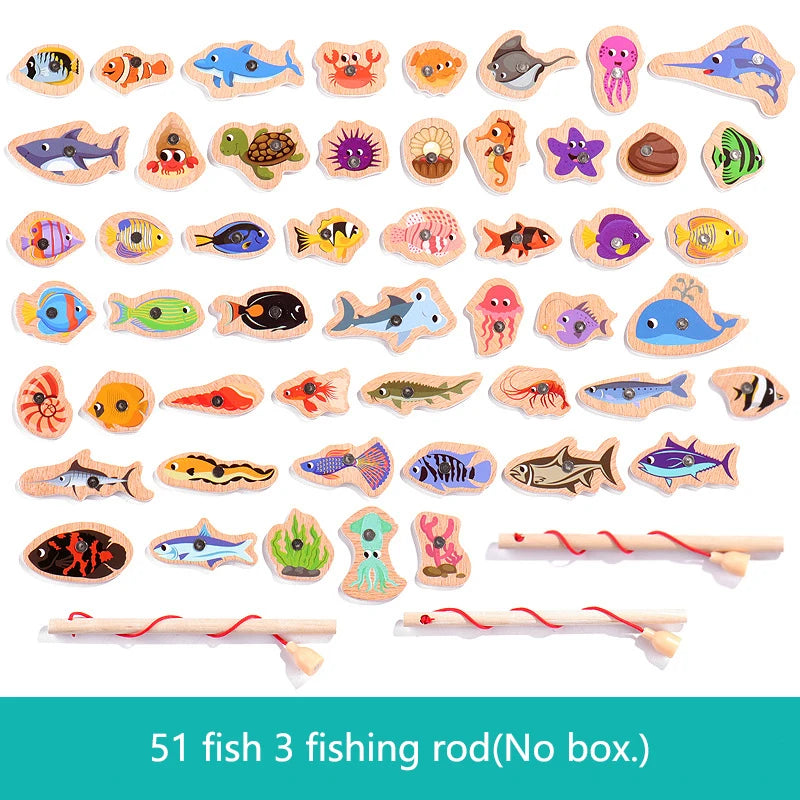 Montessori Holz-Angelspiel