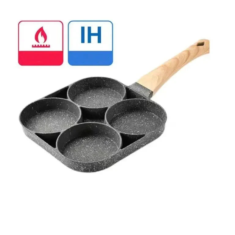 Vielseitige Bratpfanne mit 2 oder 4 Mulden