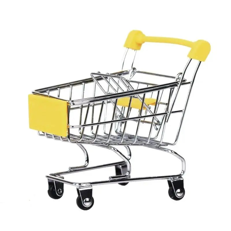 Dekorative Mini-Einkaufswagen aus Eisen