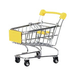 Dekorative Mini-Einkaufswagen aus Eisen