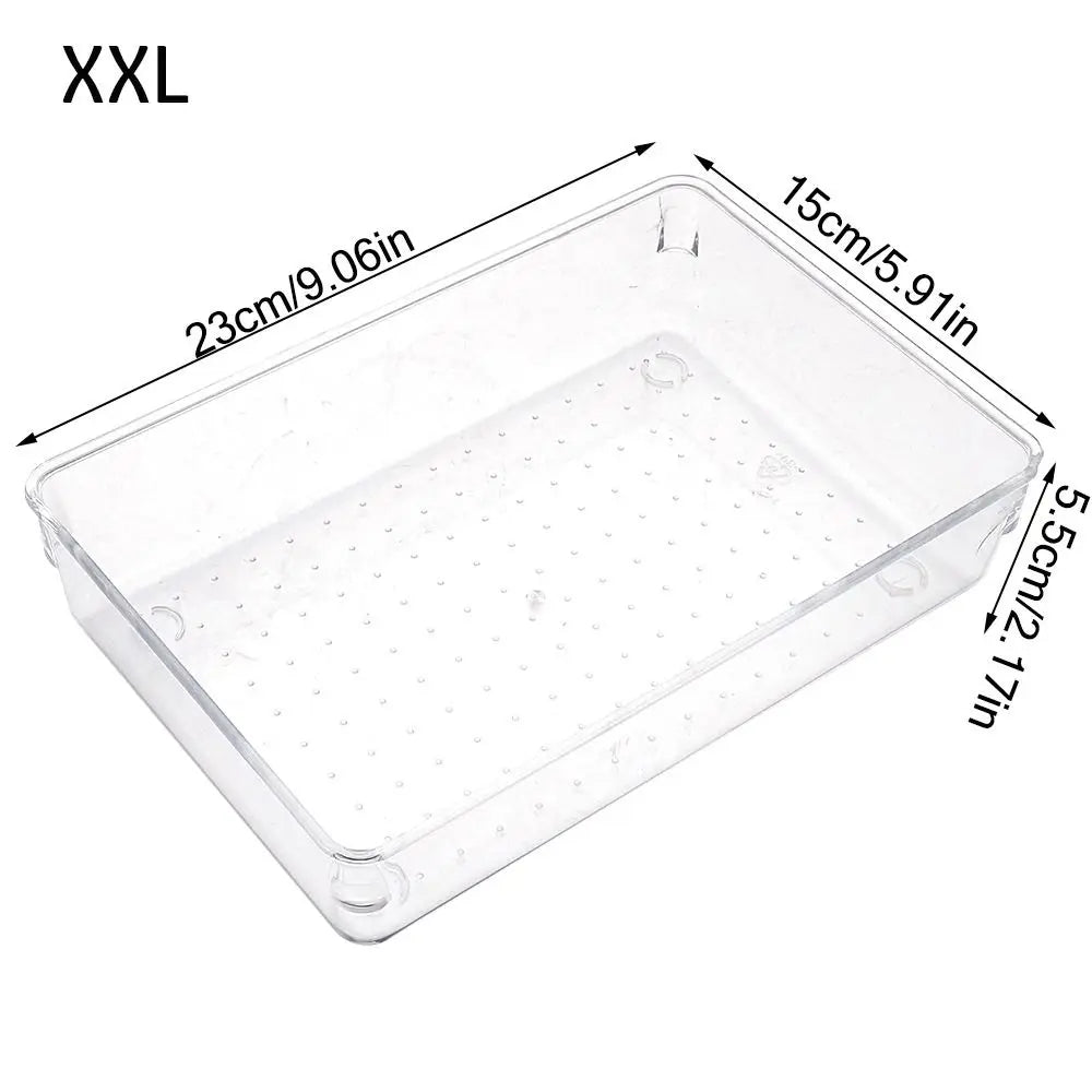 Transparente Desktop-Lagerkiste
