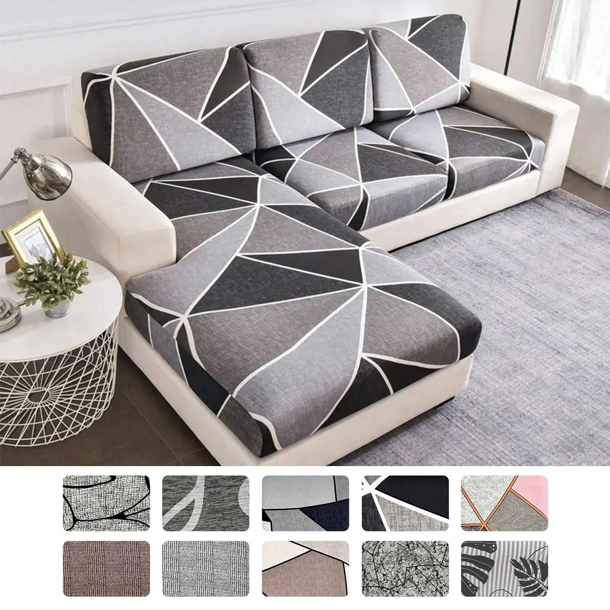Elastischer Sofabezug mit floralem Design