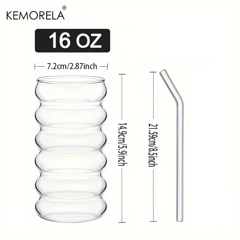 500ml Wellenform-Trinkgläser