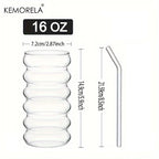 500ml Wellenform-Trinkgläser