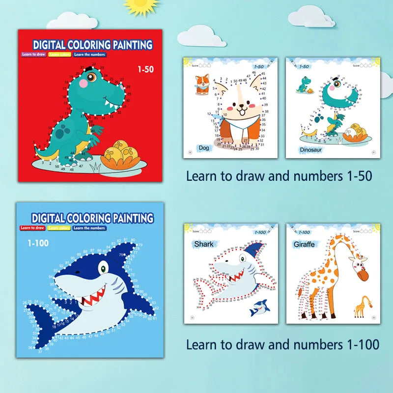Kreatives Malbuch für Kinder ab 3 Jahren