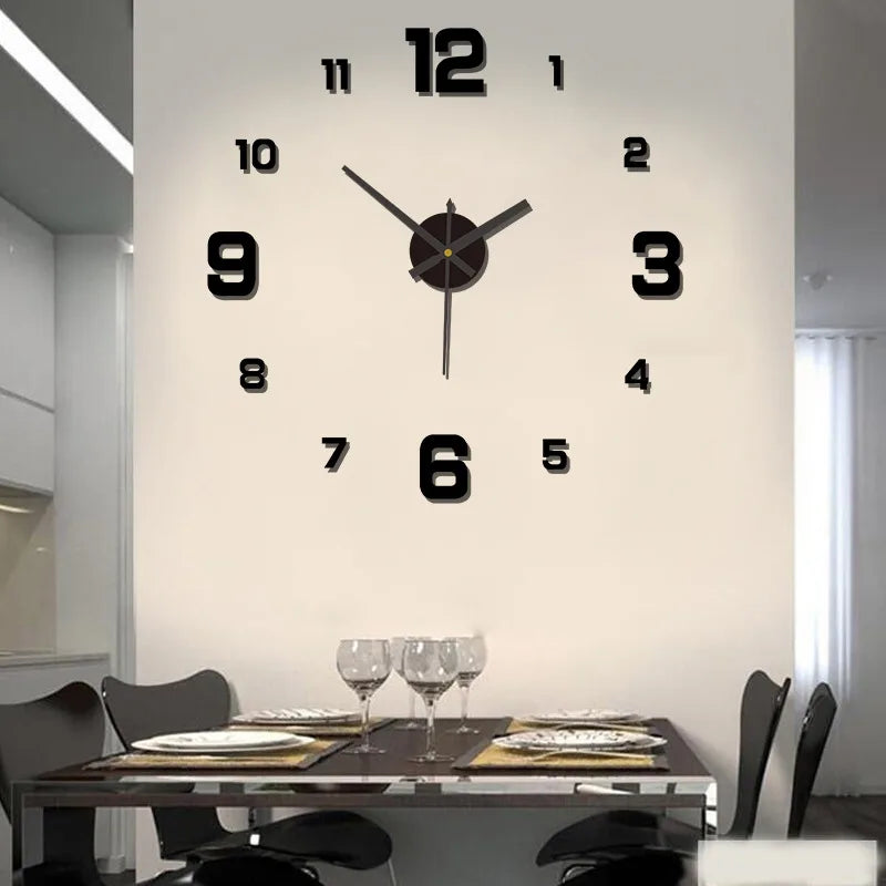 Moderne 3D Wanduhr